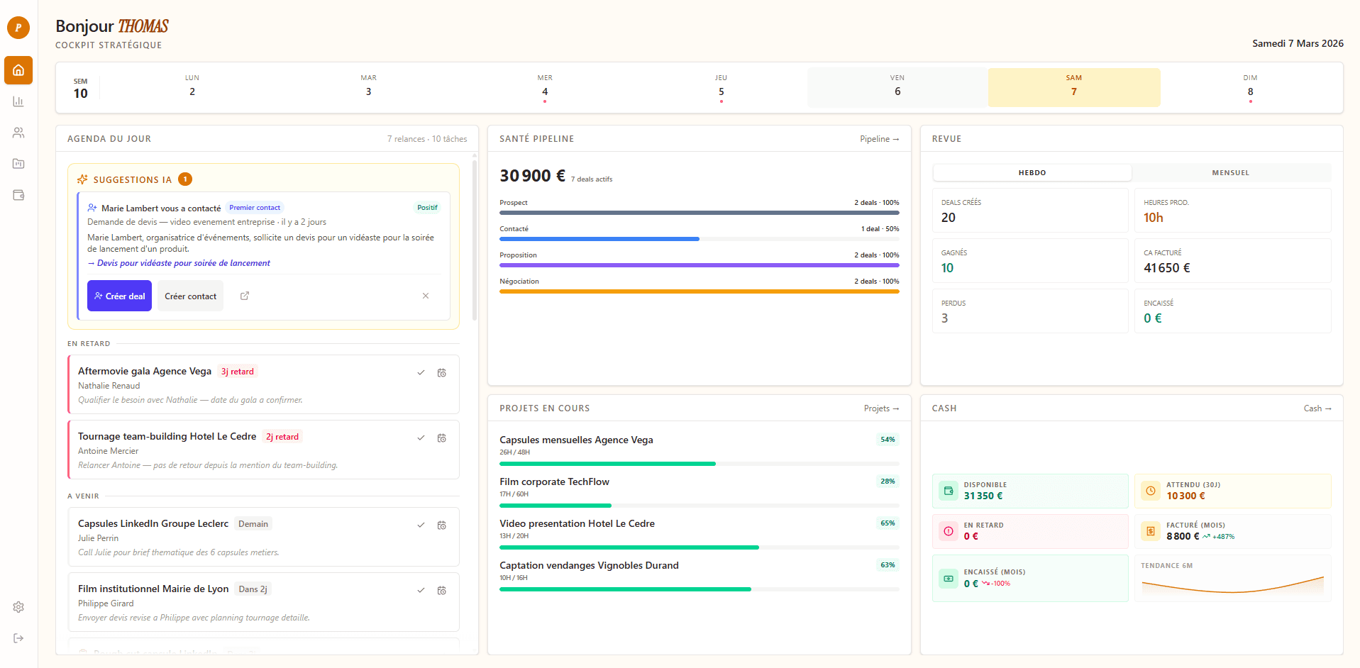 PipelinePulse cockpit dashboard